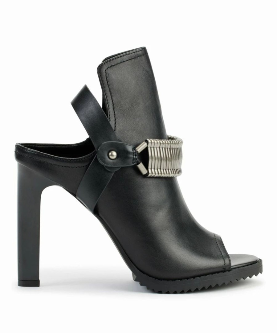 Shoes | * Coupon Dkny Black Metal-Accent Bina Peep-Toe Slingback Women