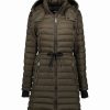 Clothing | * Best Sale Dkny Loden Green Cuff-Accent Belted Packable Puffer Coat Women