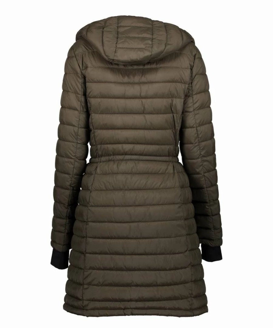 Clothing | * Best Sale Dkny Loden Green Cuff-Accent Belted Packable Puffer Coat Women