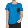 Clothing | * Best Sale Dkny Skydiver & Black Contrast-Pocket Crewneck Tee Women