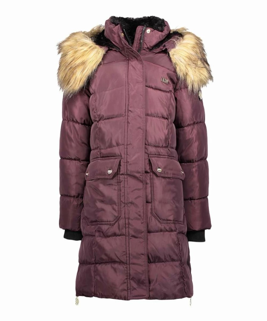 Clothing | * Best Reviews Of Dkny Cranberry Long Puffer Coat Girls For Kids